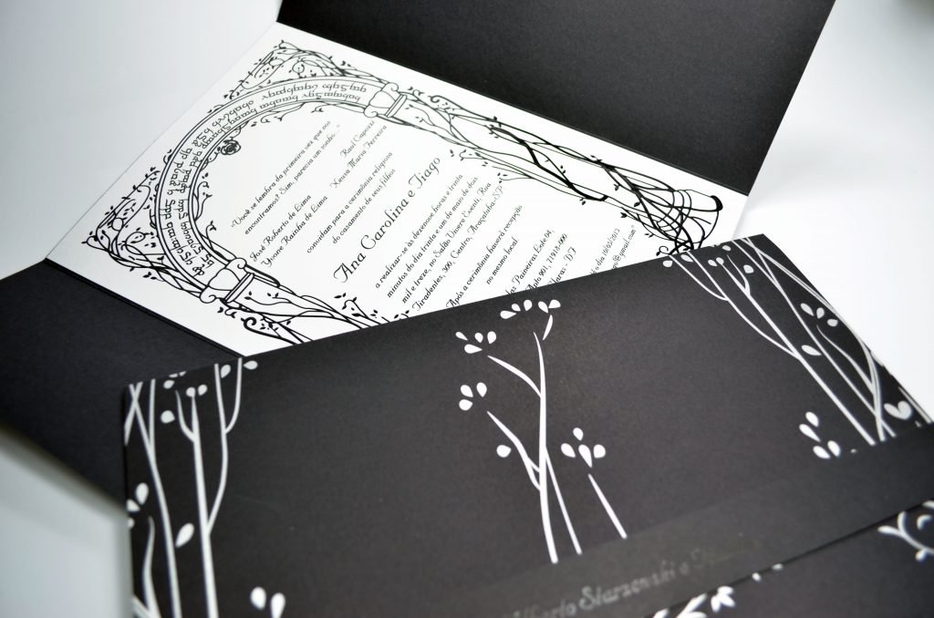 Convite Geek O Senhor dos Anéis