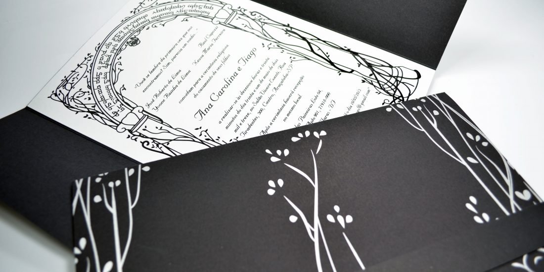 Convite Geek O Senhor dos Anéis