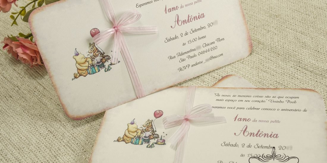 Convite Ursinho Pooh