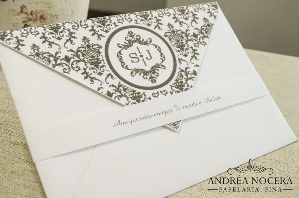 Convite de Casamento com Veludo