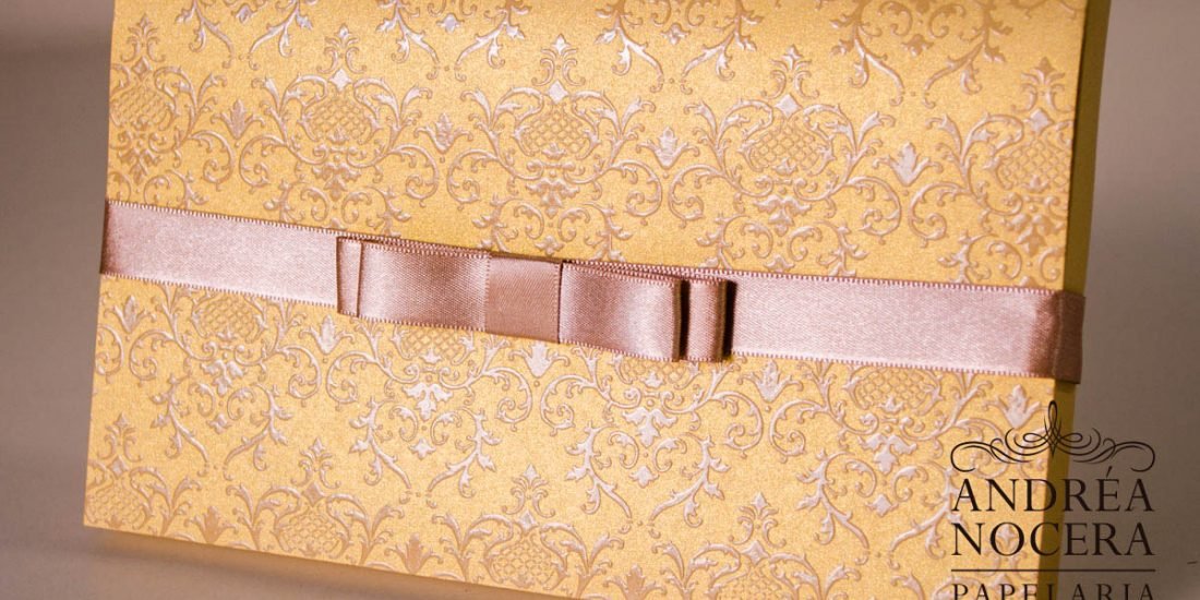 Convite de 15 anos Preto e Dourado