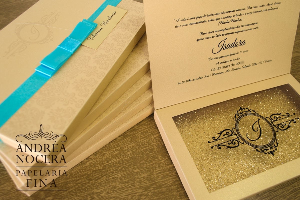 Convite de Debutante com Brasão
