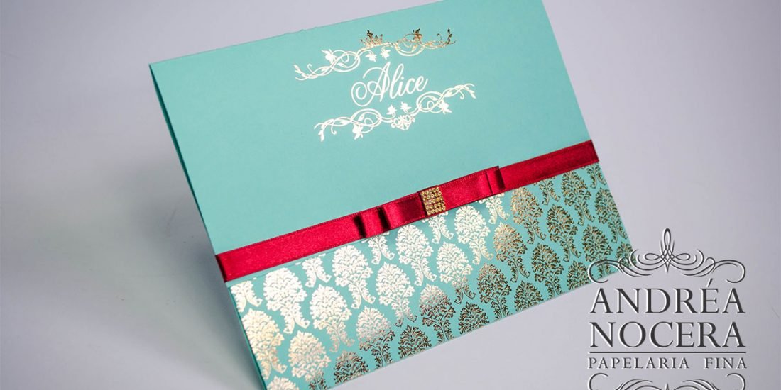 Convite tifanny e ouro barato