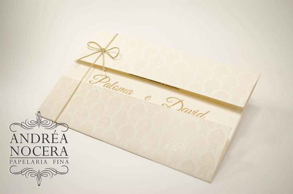 Convite de Casamento Off-White