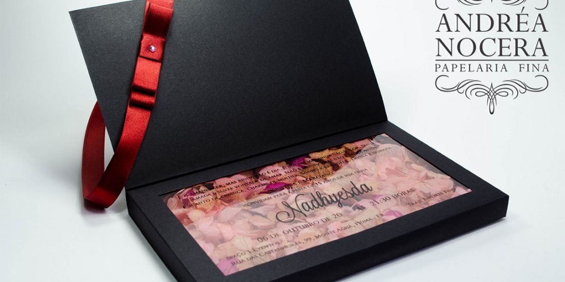 Convite de Debutante com Flores