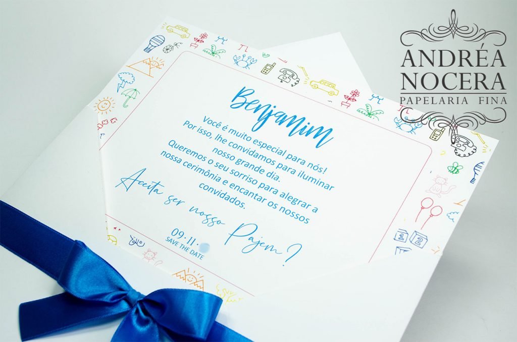 Convite para Pajem de Casamento