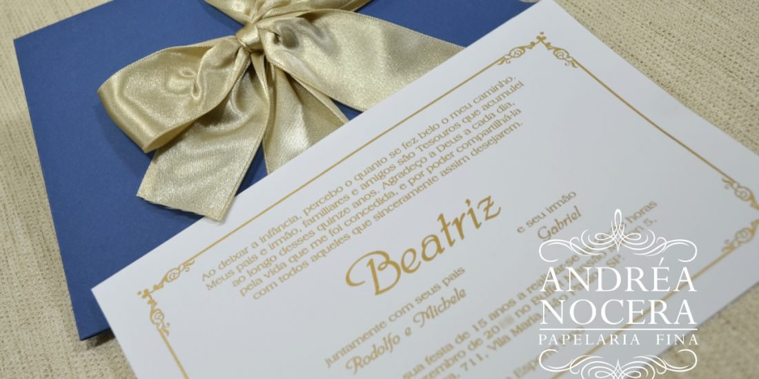 Convite de Debutante Pequeno