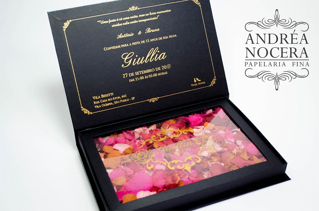 Convite com o tema Jardim Encantado