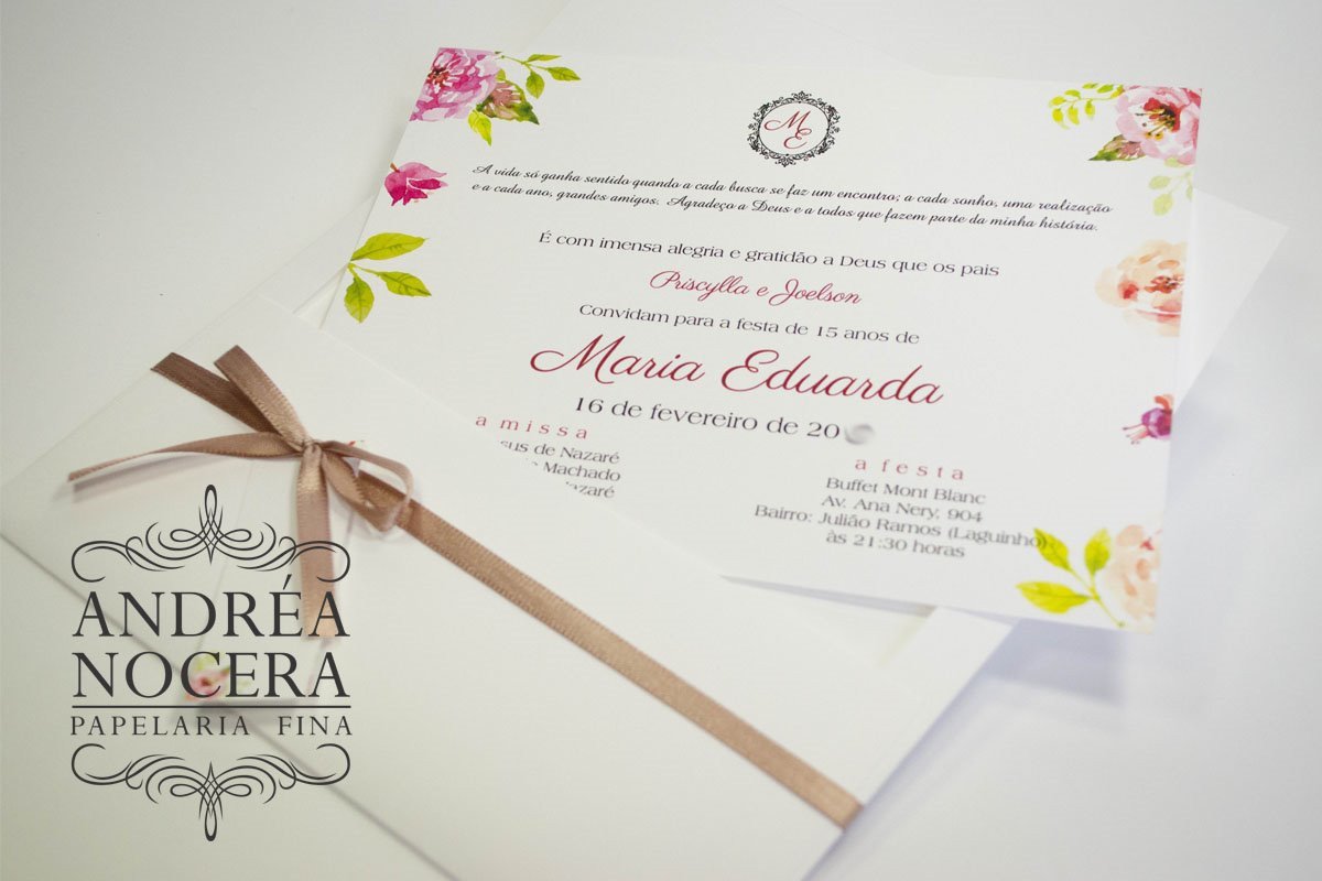 Convite com o tema Jardim Encantado