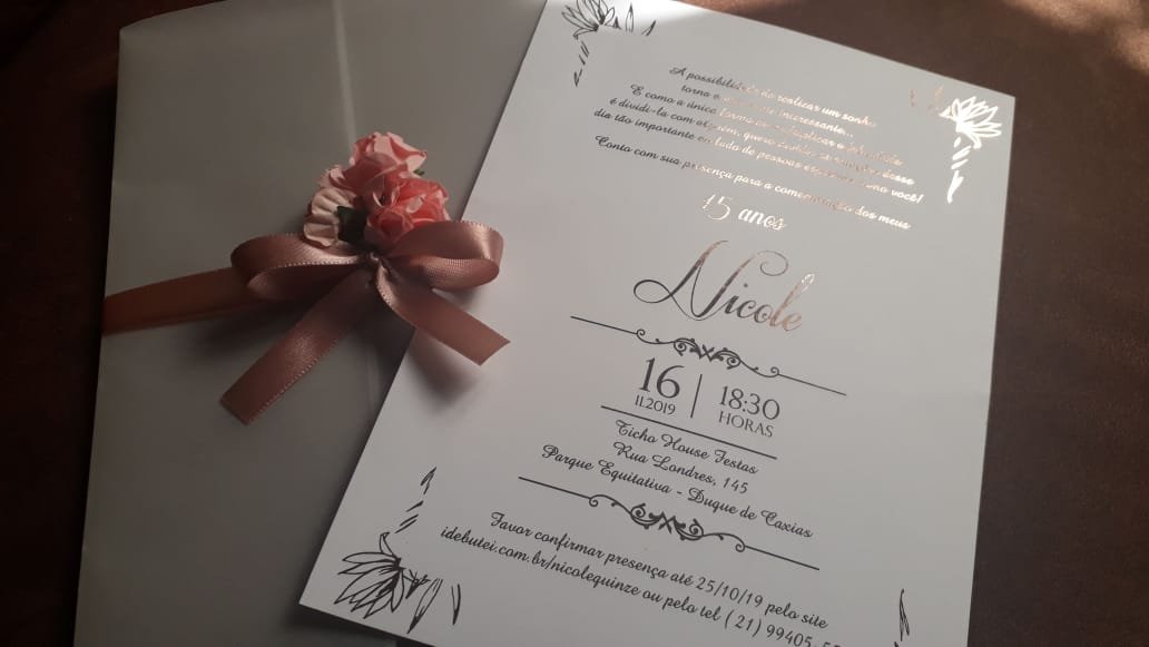 Convite com o tema Jardim Encantado