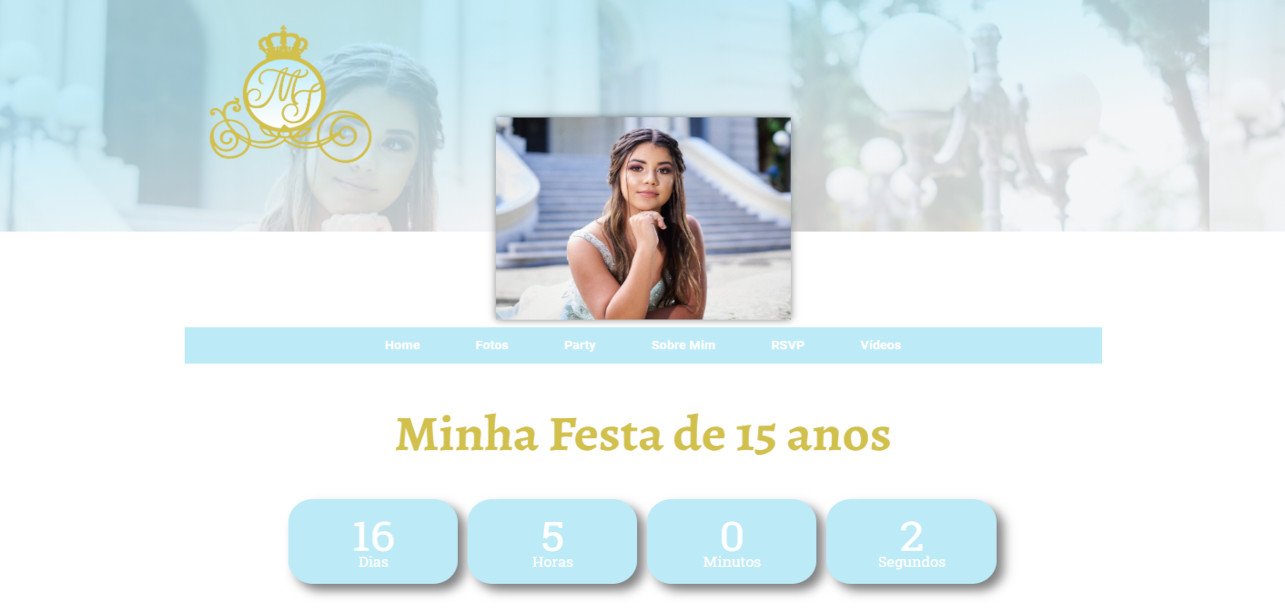Site para Festa de 15 anos
