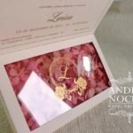 Convite de 15 anos Tons de Rosa e Dourado