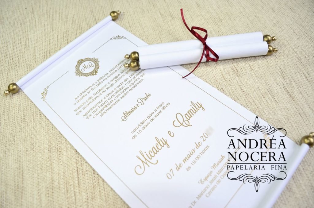 Convite Pergaminho para Casamento