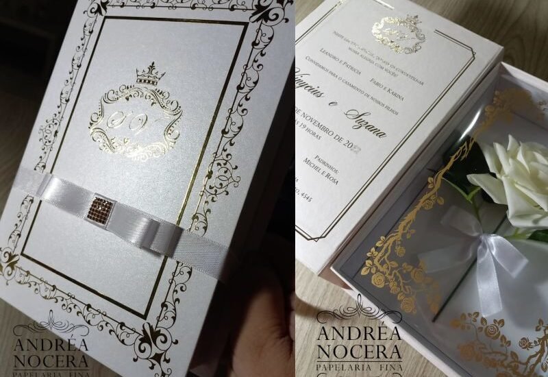 Convite Especial com Rosa Branca