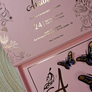 Convite 15 anos para Festa com o Tema Borboleta