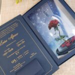 Convite de 15 anos com o Tema A Bela e a Fera